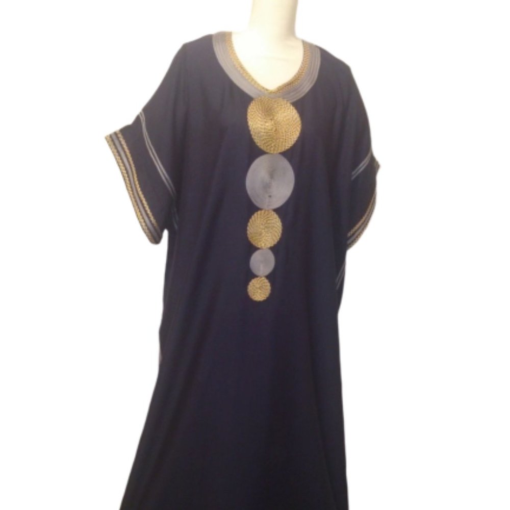 Women Dress Short Sleeve Summer Maxi Gown Kaftan